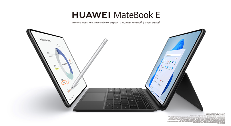 HUAWEI MateBook E, máy tính xách tay OLED đầu tiên của Huawei, mang đến trải nghiệm PC 2 trong 1 hoàn toàn mới